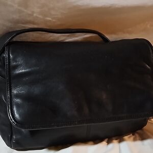 Black Leather Shoulder Bag